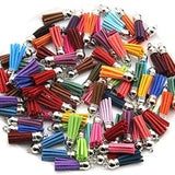 140Pcs Tassel Bulk Set DIY Leather Pendants Acrylic Jewelry Accessories