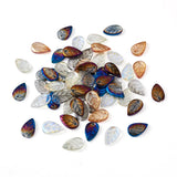 140Pcs Transparent Multicolor Leaf Beads for Jewelry Making DIY