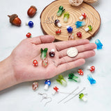 140pcs Lampwork Beads Strawberry Cabbage Mushroom Bead DIY Kit