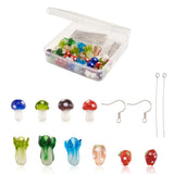 140pcs Lampwork Beads Strawberry Cabbage Mushroom Bead DIY Kit