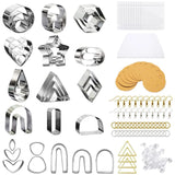 141 Pcs Polymer Clay Cutters Earring Hooks Mold Jewelry Making Kit