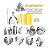 141-Piece Polymer Clay Earring Kit with Hooks and Tools
