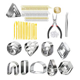 141-Piece Polymer Clay Earring Kit with Hooks and Tools