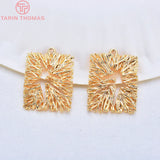 6PCS 17x22MM 24K Plated Hollow Dancer Pendants Charms DIY Jewelry Findings