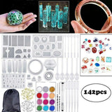 142 PCS Resin Casting Tools Set with Silicone Epoxy
