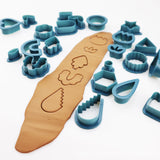 142Pcs Jewelry Mold Tools for DIY Earrings Polymer Clay Cutters with Storage Bag