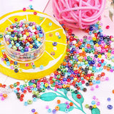 14400 Pcs 2mm 24 Colors Glass Seed Beads Craft Beads with Elastic String