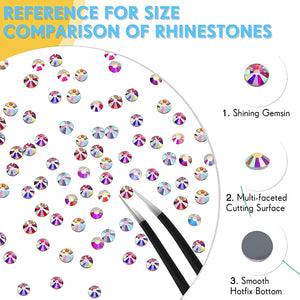 14400 Pcs Crystal Heat Repair Rhinestones Glass Flat Back SS10