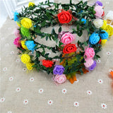 144Pcs Small Foam Roses Artificial Flowers Home Decor Wedding Christmas Garland