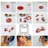 144Pcs Stainless Steel Earring Cutter for Jewelry Making