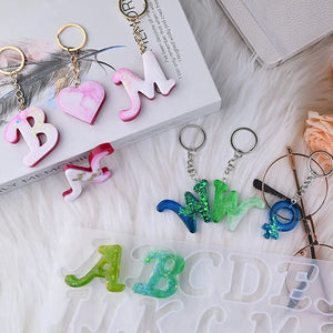 144Pc Silicone Letter Resin Mold Kit Epoxy Resin Casting Mold Set