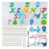 144Pc Silicone Letter Resin Mold Kit Epoxy Resin Casting Mold Set