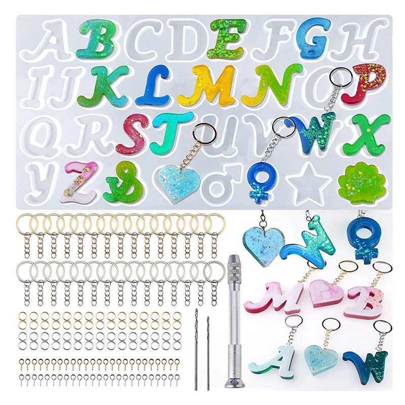 Silicone Letter Resin Mold Kit Epoxy Resin Casting Set
