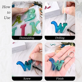 Silicone Letter Resin Mold Kit Epoxy Resin Casting Set