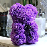 144pcs Artificial Rose Flower Heads Foam Flower DIY Bear Valentine Gift