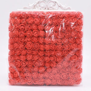 144pcs Artificial Rose Flower Heads Foam Flower DIY Bear Valentine Gift