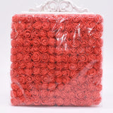 144pcs Artificial Rose Flower Heads Foam Flower DIY Bear Valentine Gift