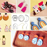 144pcs Polymer Clay Earring Cutter Set Jewelry Making Tool