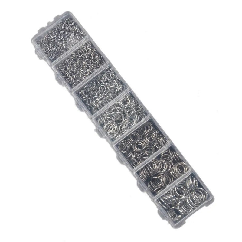1450 Pcs Alloy Open Jump Rings Split Rings for DIY Jewelry Making Findings