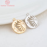 10PCS 24K Plated Star Sun Moon Charms Pendants DIY Jewelry Findings