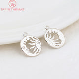 10PCS 24K Plated Star Sun Moon Charms Pendants DIY Jewelry Findings