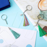 146 Pcs Acrylic Keychain Blank Set w/ Tassels for DIY Crafts