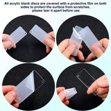 146 Pcs Acrylic Keychain Blank Set w/ Tassels for DIY Crafts