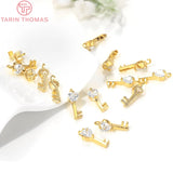 4PCS Heart Key Charms Pendants High Diy Jewelry Findings