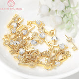 4PCS Heart Key Charms Pendants High Diy Jewelry Findings