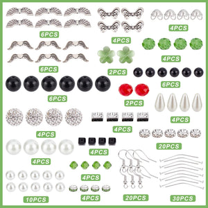 DIY Butterfly Wings Glass Beads Earrings Kit
