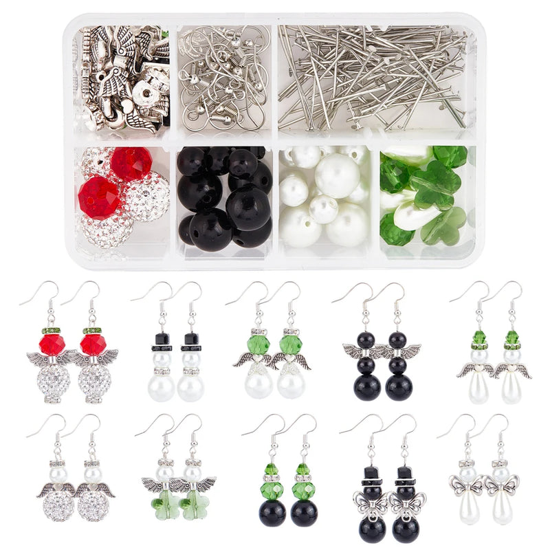 DIY Butterfly Wings Glass Beads Earrings Kit