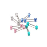 14G 8PC Nipplerings Piercing Barbells Surgical Stainless Steel Straight Barbell
