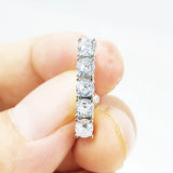 14G Clear CZ Dangle Navel Belly Button Ring 925 Sterling Silver Belly Piercing