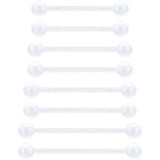 14G Plastic Straight Barbell 8-14mm Acrylic Tongue Rings Nipple Rings