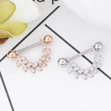 14G Stainless Steel Nipple Tongue Shield Rings Barbell Body Piercing Jewelry