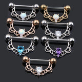 14G Stainless Steel Nipple Tongue Shield Rings Barbell Body Piercing Jewelry