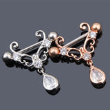 14G Stainless Steel Nipple Tongue Shield Rings Barbell Body Piercing Jewelry