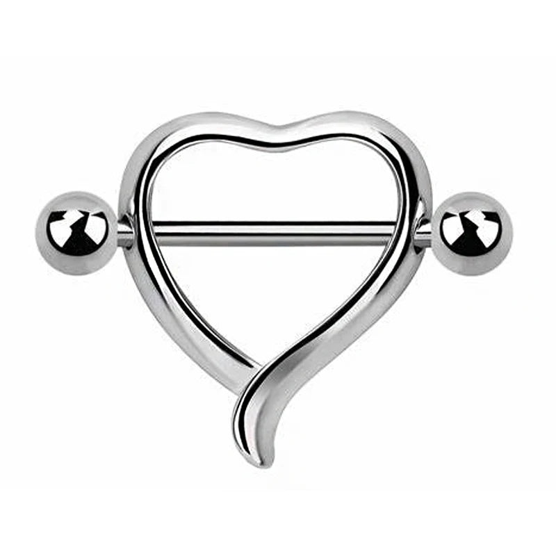 14G Stainless Steel Nipple Tongue Shield Rings Barbell Body Piercing Jewelry