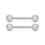 14G Surgical Steel Straight Barbell Tongue Rings Body Piercing Jewelry