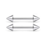 14G Surgical Steel Straight Barbell Tongue Rings Body Piercing Jewelry