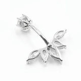 925 Sterling Silver Wing CZ Belly Button Ring Navel Piercing Jewelry