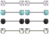 14G Surgical Steel Nipple Ring Barbell Nipple Rod Piercing for Women