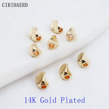 Twist Beads for DIY Jewelry Making - Brass Plated Spacer Beads