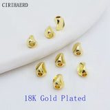Twist Beads for DIY Jewelry Making - Brass Plated Spacer Beads