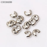 14K/18K Plated Crescent Positioning Wire Buckle Crimp Beads DIY Jewelry