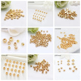 Frosted Copper Beads Jewelry Beaded Material Spacer Loose Beads