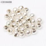 Frosted Copper Beads Jewelry Beaded Material Spacer Loose Beads