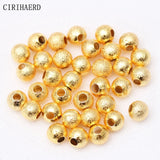 Frosted Copper Beads Jewelry Beaded Material Spacer Loose Beads