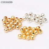 Frosted Copper Beads Jewelry Beaded Material Spacer Loose Beads