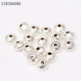 14K/18K Plated Frosted Spacer Beads DIY Bracelet Jewelry Making